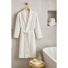 Lunga Vita Lüks Gramajlı Otel Bornozu Yüksek Kalite Pamuk Iplik %100 Pamuk