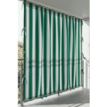 Ceylan Home 4 Tarafı Kuş Gözlü Bahçe Brandası | Dış Mekan Balkon, Garaj ve Teras Perdesi – Yeşil