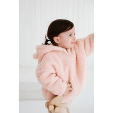 Lollie Teddy Peluş Çocuk Bebek Mont - Pembe