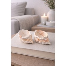 Akanart Deniz Kabuğu Tasarımlı Beton Takı Tabağı