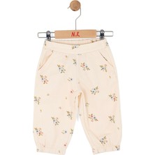 Nk Kız Bebek Spring Pantolon 1-4 Yaş Krem