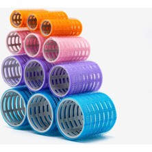 1226 Bigudi Seti 12 Adet Cırtlı Saç Bigudisi