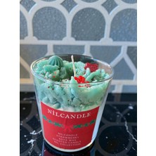 El Yapımı Tatlı Kokulu Soya Wax Cam Bardak Pasta Mum | Hediyelik Dekoratif