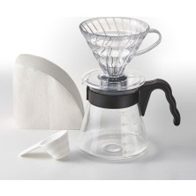 V60 Kahve Demleme Seti, Şeffaf