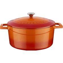 Yuvarlak Tencere, 24 Cm, Turuncu