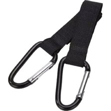 Tarix Puset Kancası, Bebek Arabası Askı Aparatı 2'li (Siyah)