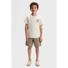 Nk Erkek Çocuk Como Tshirt 4-8 Yaş Krem