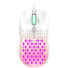 Aula S11 Pro 3600DPI Rgb Optik Mouse Pembe