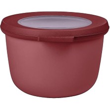 - Multi Bowl Cirqula Round - Kapaklı Saklama Kabı - Buzdolabı Için Hava Geçirmez Saklama ve Mikrodal