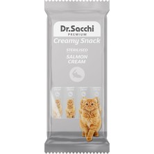 Dr.sacchi Kedi Ödül Sıvı Steril Salmon Kedi Maması, 4'lü