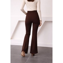 Yüksek Bel Ispanyol Paça Tayt Pantolon