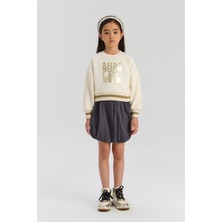 Beverly Hills Polo Club Bg Store Kız Çocuk Ekru Sweatshirt