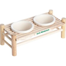 Ahşap Kemirgen Yemek Masası 24X10X8CM