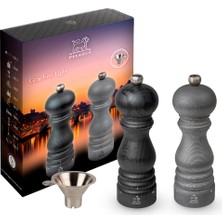 Peugeot Paris Grafit Işık U'select Tuz ve Karabiber Değirmeni Seti, 18CM/7IN. Tuz ve Karabiber Poşet