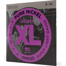 D'addario EPN120 Elektro Gitar Tel Seti, Xl, Pure Nickel, 9-41, Sup