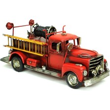 Katre46 Dekoratif Metal Itfaiye Aracı Kumbara ve Çerçeveli Hediyelik