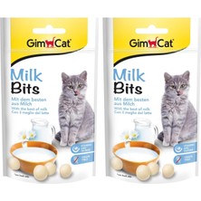 Gimcat Milkbits Sütlü Kedi Ödül Tableti, 40 G 2li Paket
