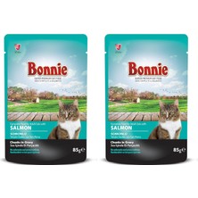 Bonnie Somonlu Alab. Pouch Jelly Kedi Kons. 85 gr 2li Paket