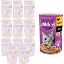 Whiskas Tavuklu Konserve Yaş Mama (24 x 400G)