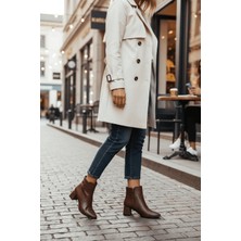 Divolya Timma Kahverengi ( 5 cm Topuklu ) Günlük Kullanım Kadın Botu