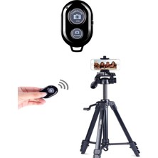 Kyrotech Bluetooth Uzaktan Kumanda Pilli Tüm Telefonlara Uyumlu Video Selfie ve Fotoğraf Çekme Siyah