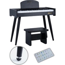 CP-370BK Ahşap Çocuk Piyanosu Pilli 37 Tuşlu Gerçek Piyano Tuşları