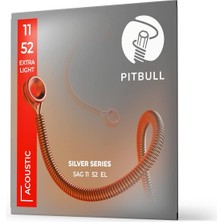 Pitbull Silver Akustik Gitar Teli Sag L 11-52 Light