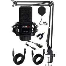 MX-2020 Stf Stüdyo Kondenser Mikrofon Stand Filtre