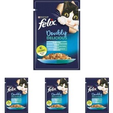 Lezzet Somon & Sardalya Kedi Yaş Mama 85 gr 4lü Paket