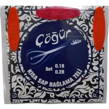 Çöğür Kısa Sap Bağlama Saz 0.18 Tam Takım Tel + 3 Tezene