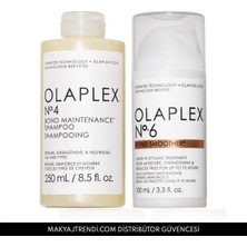 OLAPLEX Flawless Hair Perfection Duo - Bağ Güçlendirici Bakım Şampuanı & Bağ Güçlendirici Durulanmayan Saç Şekillendirici Seti