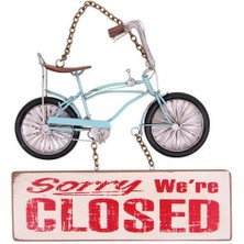 Katre46 Dekoratif Metal Kapı Yazısı Bisiklet Dekoratif Ev Ofis Hediyelik