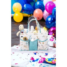 Mayaglory Anne Bebek Bakım Çantası, Bebek Odası Düzenleyici, 30X20X21CM, Mavi Renk