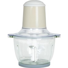Berghoff Gem Retro 400 W Elektrikli Doğrayıcı – 2 L Cam Hazne, Bakır Ac Motor | Vanilya Krem