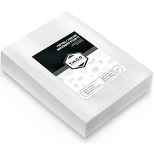 T.m.q.g 100 Adet Tırtıklı Vakum Makinesi Poşeti Torbası (Seçenekli) (15X20CM)