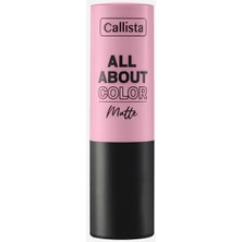 Callista All About Color Matte Lipstick Mat Görünümlü Ruj 504 That Rose, Bordo