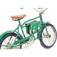 Katre46 Dekoratif Metal Bisiklet Çantalı Vintage Biblo Ev Ofis Hediyelik