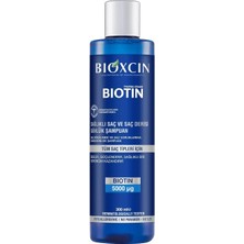 Biotin Dökülme Karşıtı Şampuan – 300 ml – Biotin, Çinko, B Vitamin Kompleksi ve Termal Su Içerikli –