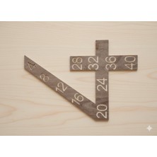 Alteks Dekor Ahşap 1–9 Çarpım Halka Seti, Montessori Çarpma Öğretici Set, Eğitici Matematik Seti