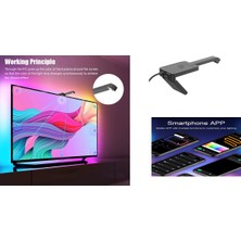 PRNTECH, TV Ekran Senkron LED Işık (ADAPTÖR DAHİLDİR) TV EKRANA GÖRE RENK YAYAN,TV ARKA LED IŞIK (32" TV İÇİN)