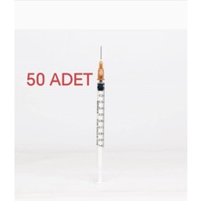 ENKAVET 1 cc ml Insülin Enjektörü 100 Ölçek 26G 0.45X13 mm Kahverengi Iğneli Steril 50 Adet