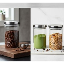 700ML Vakumlu Metal Kapaklı Kavanoz (8.5CM*15CM) 1 Adet