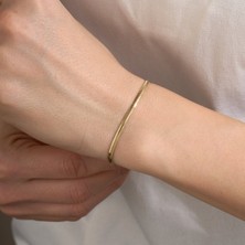 Gold Marley 14 Ayar Zarif Ince Altın Bileklik