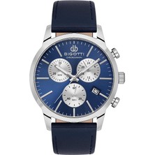 Bigotti BG.1.10577-3 Deri Kordon Fonksiyonlar Aktif Lacivert Erkek Kol Saati