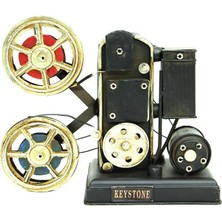 Katre46 Dekoratif Metal Projektör Obje Biblo Vintage Hediyelik