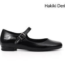 Gönderi(r) Kadın Siyah  GDZA134M0494 Mary Jane Hakiki Deri Babet