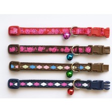 Ayarlanabilir Zilli Kedi ve Küçük Köpek Tasması – Dayanıklı ve Şık, Gezdirme Ipi Bağlama Halkalı, Gü