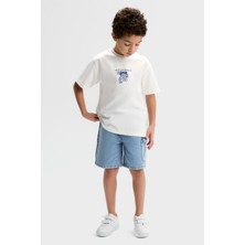 Nk Erkek Çocuk Como Şort 4-8 Yaş Mavi