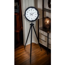 Zentime Siyah Desenli Şık Tripod Ayaklı Saat