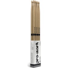 Drumsticks - Davul Çubukları - Davul Çubukları - Klasik Ileri 5b Hikori Ağacı, Oval Ahşap Uç, 3 Çift